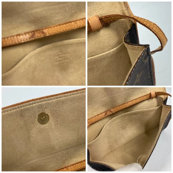 LOUIS VUITTON M51852 Monogram Pochette Twin GM Pochette 2WAY Clutch Shoulder Bag - Picture 15 of 15